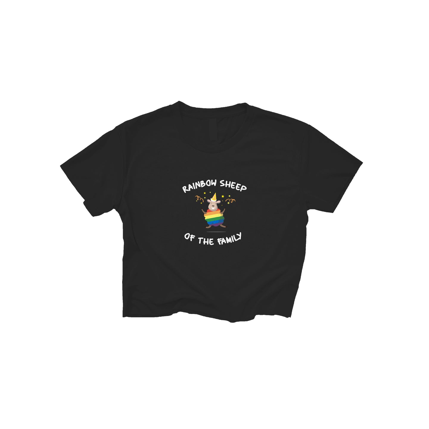 Rainbow Sheep Crop Top