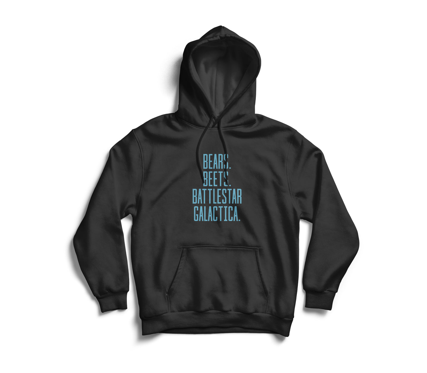 Bears Beets Battlestar Galactica Text Hoodie