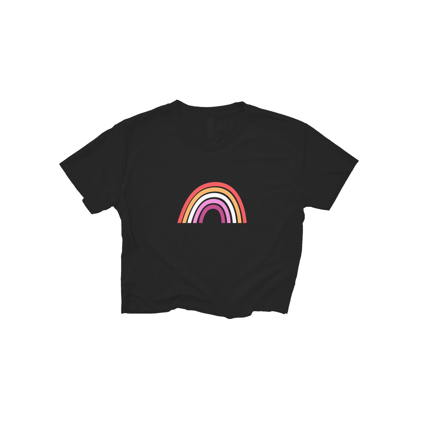 Lesbian Rainbow Crop Top