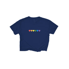 Load image into Gallery viewer, Pride Hearts Crop Top
