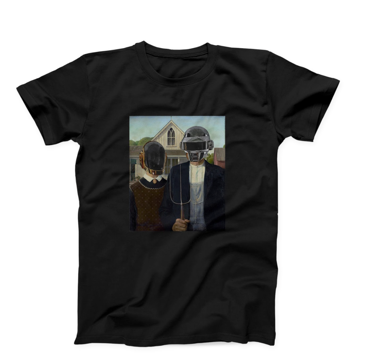 American Gothic Daft Punk T-shirt