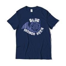 Load image into Gallery viewer, Blue French Horn T-Shirt
