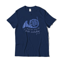 Load image into Gallery viewer, Blue French Horn Orchestra T-Shirt
